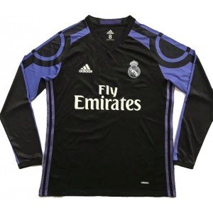 Camisa retro Adidas Real Madrid 2016 2017 III jogador manga comprida